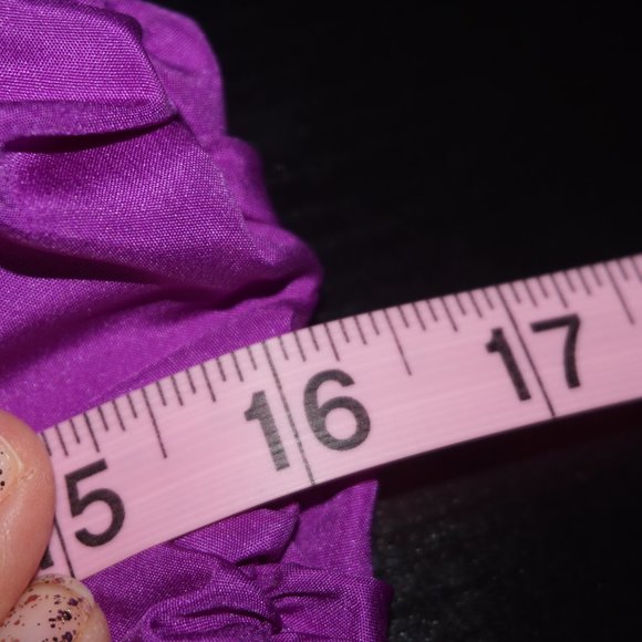 Vintage 80s Purple Peplum Strapless Maxi Dress - Picture 9 of 10